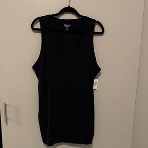 Torrid Classic Black V-Neck Tank Top